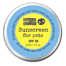 Noseprint SPF 30 반려동물 햇빛 차단 | 반려동물용 60ML 개와 고양이를 위한 보습 무독성 포뮬러 개 코 강아지 발바닥 밤 선크림 331655, Noseprint SPF 30 반려동물 자외선 차단 |