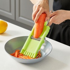미츠 스텐 채칼 만능채칼 필러 당근 양배추, 녹색, 1개