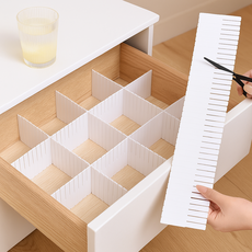 리빙투유 잘라서 쓰는 서랍 칸막이 20p 세트, 흰색, 1세트