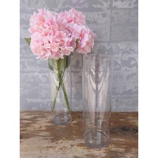 防摔壓克力透明直筒花桶 圓形花瓶 花藝水培富貴竹醒花桶