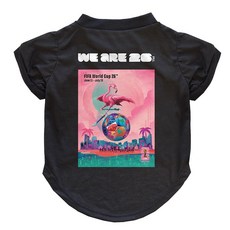 Little Earth Productions Littlearth 반려동물 티셔츠 - 공식 라이선스 FIFA 2026 애틀랜타 에디션 블랙 미디엄 325141 88005272