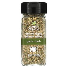 심플리 오가닉 스파이스 라이트 에브리데이 블렌드 갈릭 허브 Garlic Herb 56g, 1개