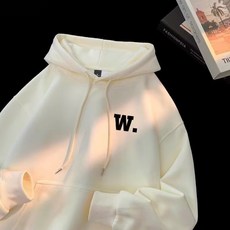 美式 重磅 連帽衛衣 男 ins潮牌 2025 秋冬季 寬鬆 休閒套頭 加絨 加厚 外套