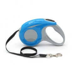 강아지 자동 리드줄 3m 버튼형 잠금기능 산책줄 애견 자동줄 블루