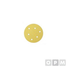 제사오스토어 흡진페파 찍찍이타입 6홀x12.7cm 320 100EA 페인트제거 사포샌딩기 연마페이퍼 원형사포