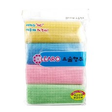 LEARO 超細纖維廚房抹布 清潔布 擦拭布，吸水去油，柔軟親膚，快速乾燥，多功能用途，耐用耐洗，簡約設計, 1個