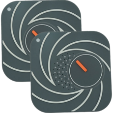 브로킥 뚜껑형 냄새차단 배수구 덮개, 회색, 2개