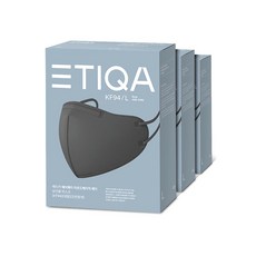 에티카 에어웨이 라운드베이직에이 KF94 대형 진한회색 10매 X3개 총 30매 마스크, KF94 대형 진한회색 30매