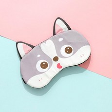 동물 수면 안대 냉온찜질 차광 아이 마스크 가정용 보호 액세서리, 밝은 회색 강아지