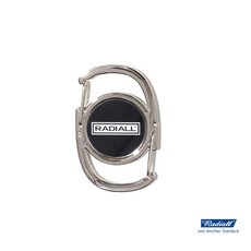 GOODFORIT / 日本Radiall Wheels Carabiner滑板輪軸鋁合金圓弧鑰匙圈/兩色, 黑, 1個