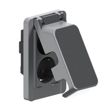 방우 콘센트 화장실 플러그 매입 콘센트 2구 실버, 방구 2구 실버, 방구 2구 실버