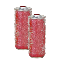 供燈最佳聖品 大龍柱酥油蠟燭 天數13-14天 一箱3對 宗教拜拜用品 果凍蠟燭, 紅, 1個