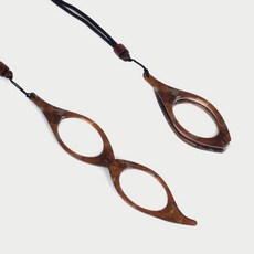 CHIKITITA 項鍊型折疊放大鏡 2入, CHNR001 C1 棕色