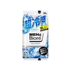 카오 KAO 맨즈 비올레 페이스 시트 쿨 타입 34장 남성용 케어 스킨 케어ㅡ230927, 1
