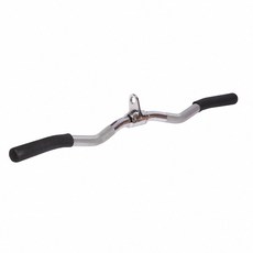 Fitek健身網 轉環實心W拉桿 橡膠握把 下拉桿 重量訓練用拉桿 滑輪機用W型拉桿 重訓配件, 1個