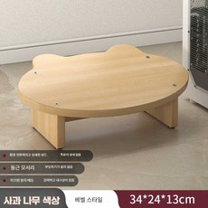 장거리비행 준비물 수유발판 발받침 사무실 원목 발판, 사과나무 슬로프 발판 34x24, 1개