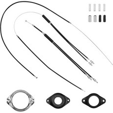 BMX 자전거 자이로 브레이크 케이블 앞뒤(상단 하단) 스피너 로터 풀 세트 프로급 자전거 브레이크 라인 키트 케이블 와이어 및 하우징 대부분, 1개