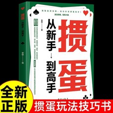 椰子圖書 摜蛋從新手到高手組牌技巧敎程書籍 摜蛋新手入門精通實戰敎程, 摜蛋：從新手到高手