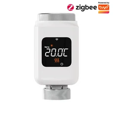WiFiZigbee 스마트 TRV Tuya 난방 라디에이터 프로그래밍 가능한 온도 조절 헤드 밸브 컨트롤러 음성 Googl, 01 Zigbee