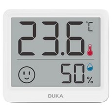 DUKA TH 미니 온습도계, 1개, 화이트
