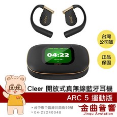 Cleer ARC 5 運動版 AI 真無線藍牙耳機, 曜金黑