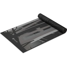 가이암 요가 매트 모든 유형의 필라테스 및 바닥 운동을 위한 프리미엄 6mm 프린트 리버서블 초두꺼운 미끄럼 방지 운동 피트니스 매트68인치 x 24인치 두께, Deep Forest