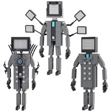 스키비디 토일렛맨 MOC 시리즈 세트 호환블럭 브릭미니피규어 취미/수집/장식/컬렉션용 커스텀 블록피겨, 04. 스키비디토일렛 MOC 시리즈(로켓), 1개