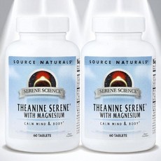 소스내추럴스 엘 L 테아닌 마그네슘 가바 타우린 GABA Theanine 효능 60정 2병