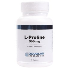 DOUGLAS LABORATORIES L-脯氨酸 500 毫克膠囊無麩質和無糖, 1個, 60 件