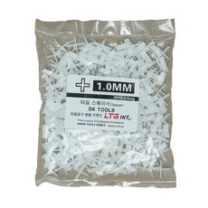 LTG 쿠사비 타일스페이스 타일간격제 십자 1.0mm 흰색 300개입, 1개