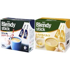 에이지에프 블렌디 스틱 카페오레 칼로리 하프 인스턴트 커피, 5.7g, 1세트, 60개입