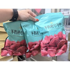 乖媽槿心家族香脆草莓乾100g, 1個, 三包
