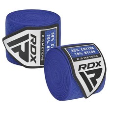 RDX 手綁帶 - 拳擊 綜合格鬥 彈性透氣 舒適耐用, 藍, 1套