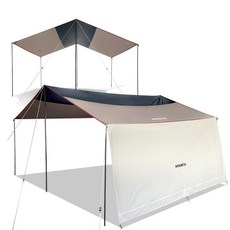 마운티아 포르미아 렉타타프+사이드월450 차양막 세트 아이보리, 마운티아 포르미아 렉타타프+사이드월450 세트/아이보리