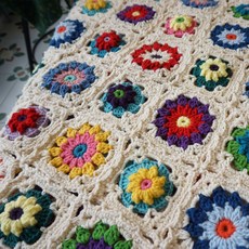 Hblanket 수제 코바늘 담요 빈티지 감성 인테리어 블랭킷