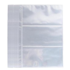 TIANTHH 티켓 홀더 씰 수납 파일 20장들이 A4 3 포켓 투명 PVC 9홀 대응 라이브 보관 여행권 반권 컬렉션 리필 추가 가능 바인더, 1개, 상세페이지 참조