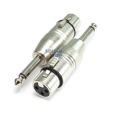 캐논 XLR 암 55잭 모노 수 마이크 스피커 커넥터 젠더