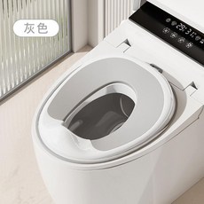 無品牌 兒童通用馬桶坐便圈 小孩馬桶圈 男女寶寶 防濺廁所便攜式神器 兒童通用馬桶坐便圈 安全舒適 育兒必備, 大象灰 加高前坐檔 ,全新陞級TPE軟墊款