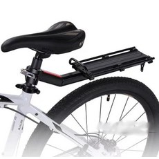 山地自行車快拆碟剎後座鋁合金後貨架 027型配件後衣架用品, 黑色,自行車通用, 1個