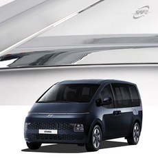 현대 스타리아(21년~/2P) 썬바이져 크롬/스모그 윈도우바이져_(2P) 빗물받이 햇빛차단, 스타리아(2021.04~), 크롬윈도우바이져