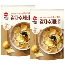 백설 감자수제비 가루, 500g, 2개