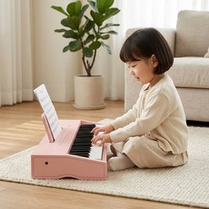 JALOKEE 원목 37건반 프리미엄 피아노 : KC인증 입문용 감성 선물 + 전용 악보세트, 1개, 블러쉬 핑크