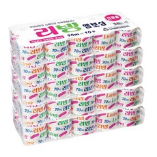 삼정펄프 2겹 리빙 데코 엠보싱 화장지 70m 10롤 5팩, 5개