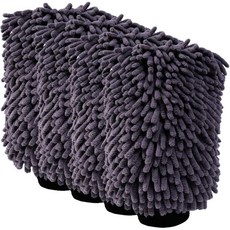 2개 세트 차량 세차 장갑 8인치x12인치 섬유 마이크로파이버 브러시 흠집 방지 페인트 표면 유리 및 플라스틱에 안전 세척 키트 필수품 초록색, 8"×12"-grey_2pcs