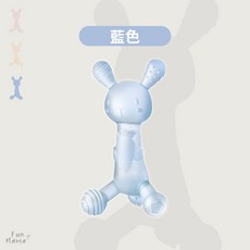 寶貝成長用品 嬰兒磨牙棒 嬰兒安撫牙膠 咬咬樂 冰涼固齒器 牙膠 磨牙棒 寶寶固齒器 嬰兒固齒器 嬰兒咬咬樂 嬰兒咬牙器, 1個, 藍色 無盒附夾鏈袋
