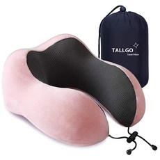 여행용 베개 최고의 메모리폼 목 베개 머리 받침 부드러운 베개 수면 휴식 비행기 자동차 가정용., Pink