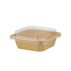 牛皮紙 外帶便當盒 S-650B 700ml, 1套, 50個裝