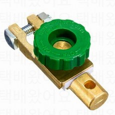 디매직 황동 자동차 킬스위치 커터기 배터리 전원 차단장치 나이프 수직형 밧데리 차단기, 1개