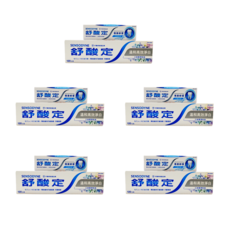 舒酸定溫和高效淨白牙膏120g, 120 公克, 5個