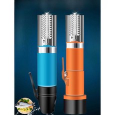 전동생선비늘제거기 충전식 물고기 편리한 비늘칼 도구, 1개, 플러그인 블루 익스트림+블레이드